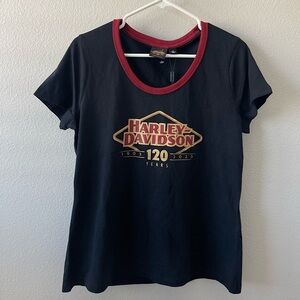 NWT Black Harley Davidson Motorclothes T Shirt